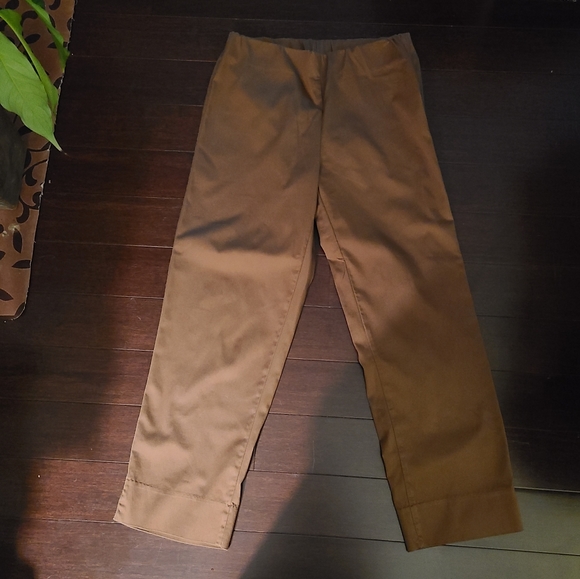 Pull On Cotton Crop Pants - Picture 1 of 2